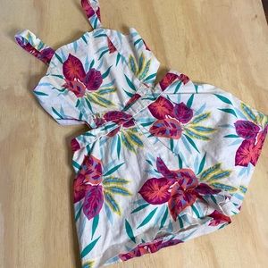 One Piece Cutout Short Jumpsuit